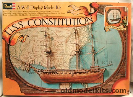 Revell USS Constitution Wall Display - With Frame, H801 plastic model kit